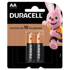 Батарейка Duracell Basic LR6 AA BL2 Alkaline 1.5V CN