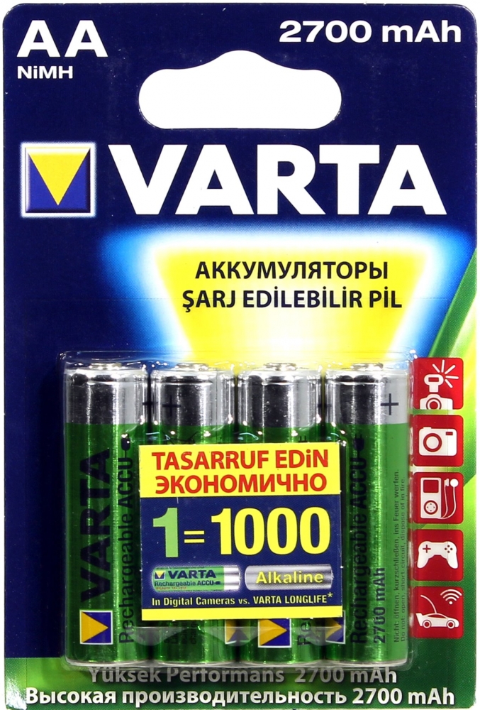 Аккумулятор Varta AA 2700mAh