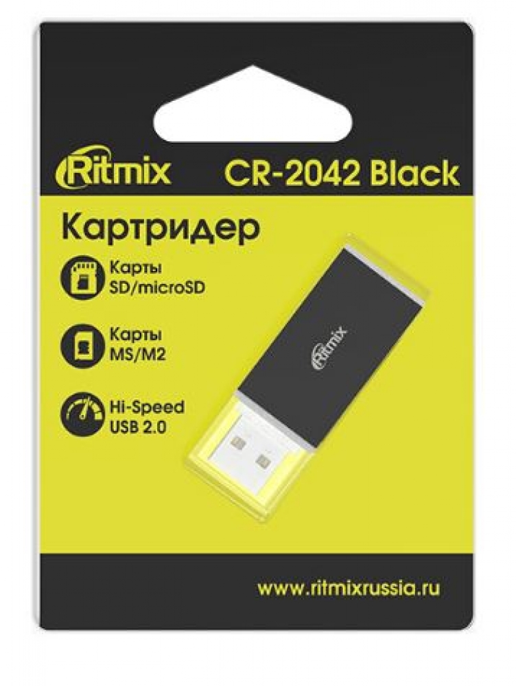 USB-картридер Ritmix CR-2042 black